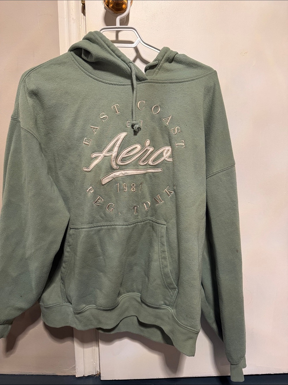Aeropostale Sage Green Pullover Hoodie